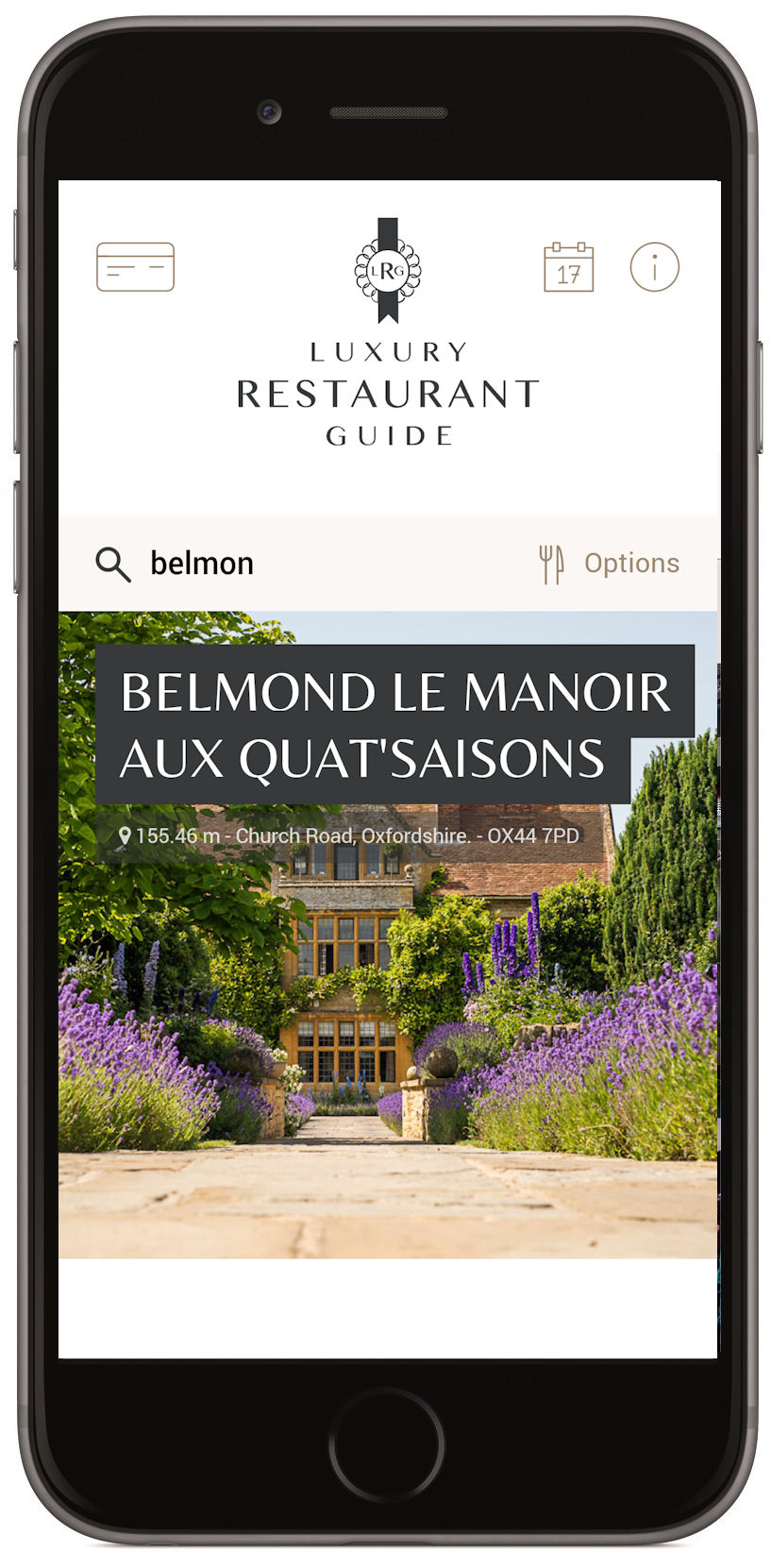 Luxury Restaurant Guide App