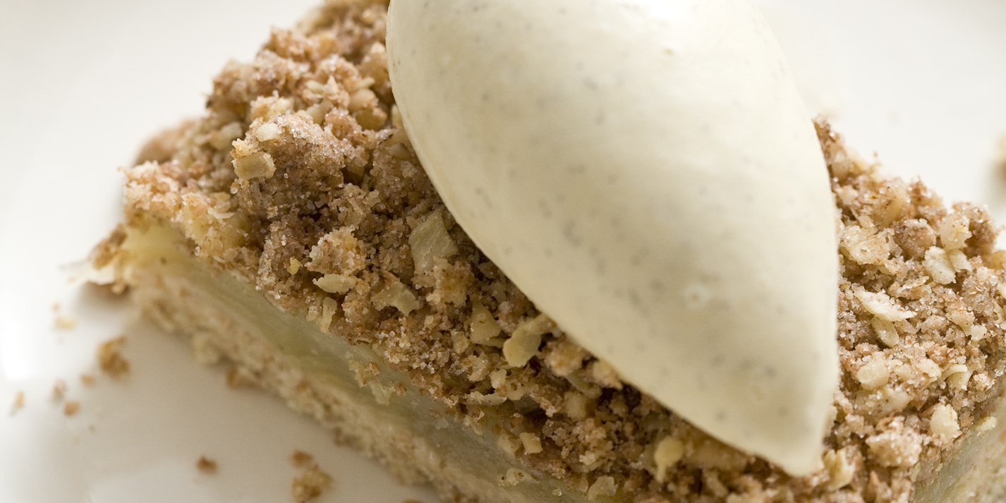 Spiced Apple Crumble Slice