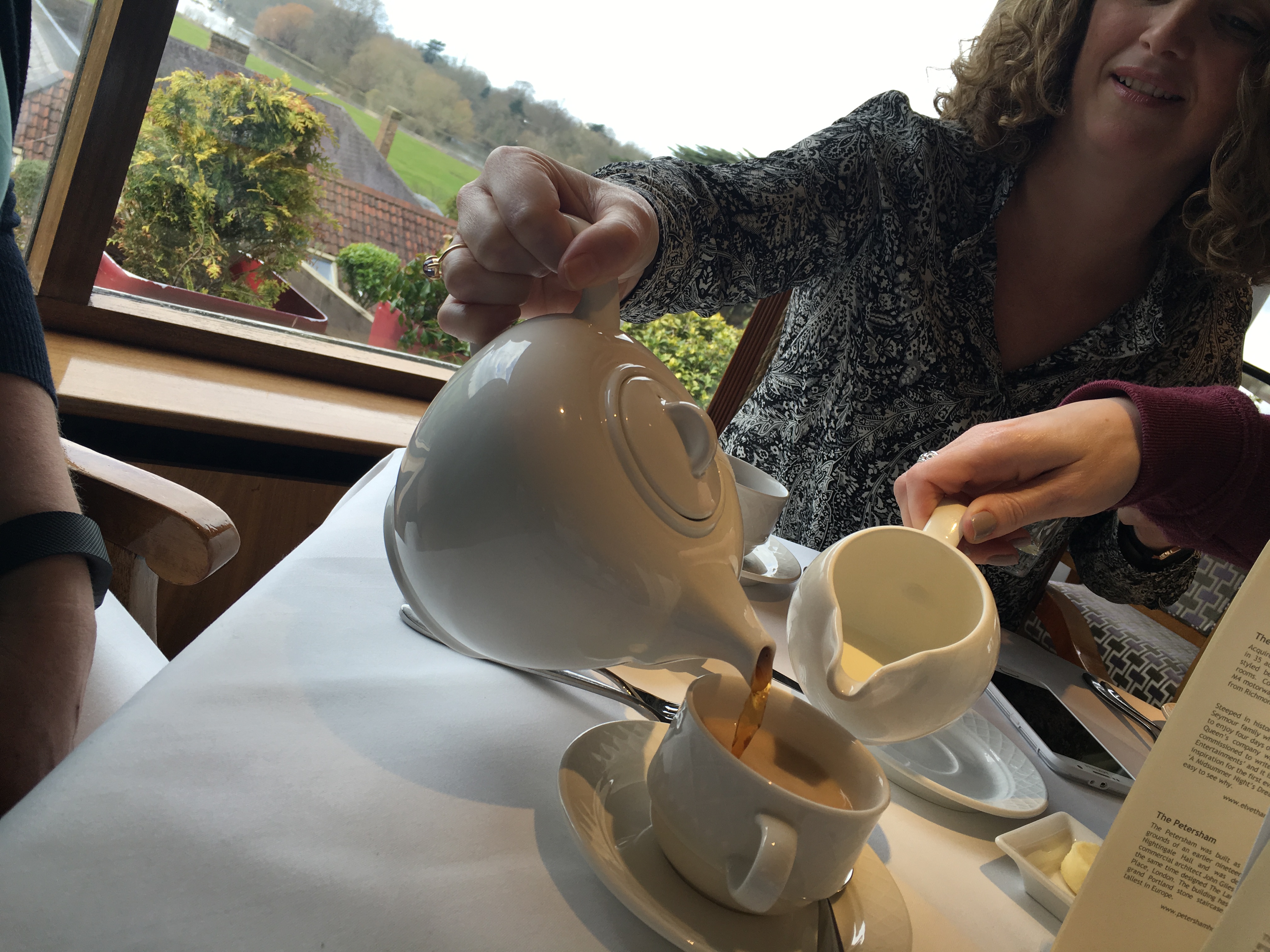 Breakfast tea at The Petersham Hotel