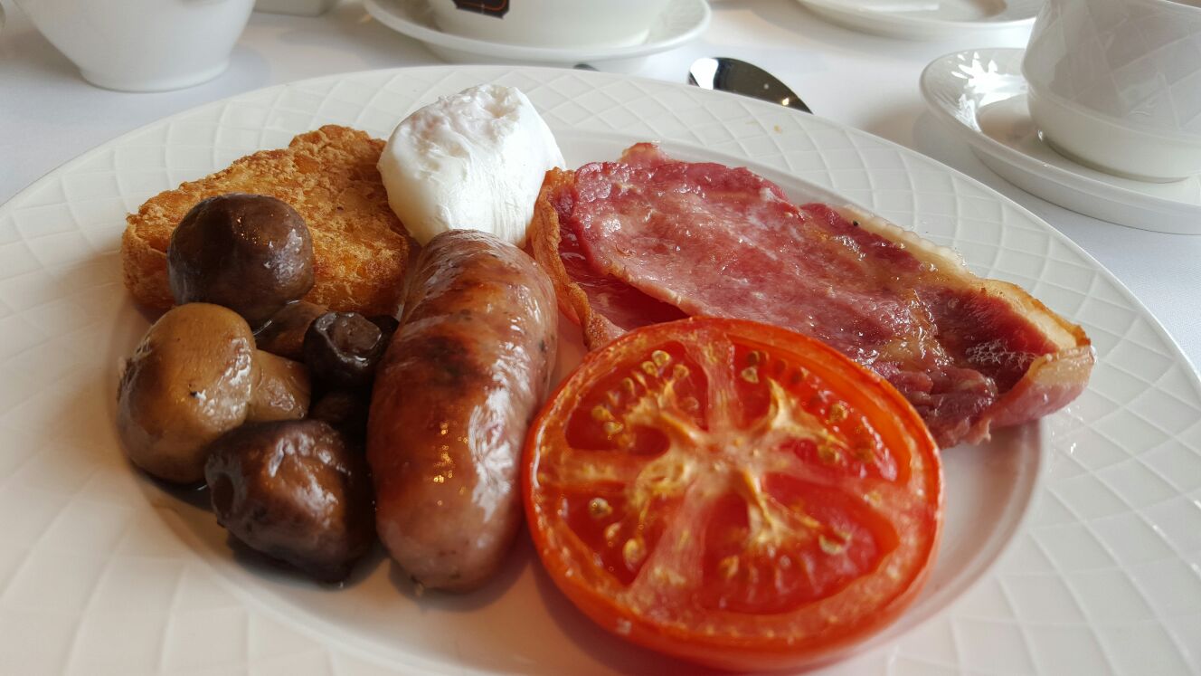 Full English breakfast at Petersham Hotel