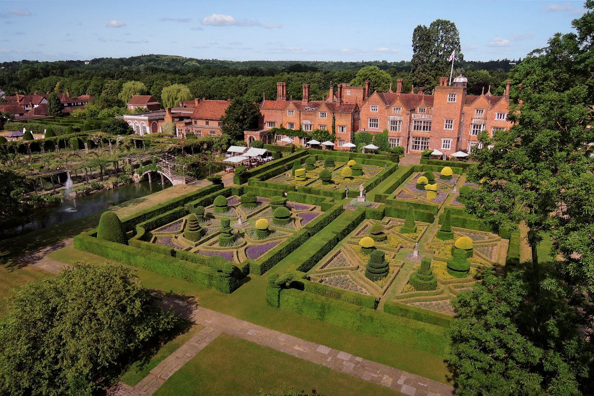 Great Fosters aerial view