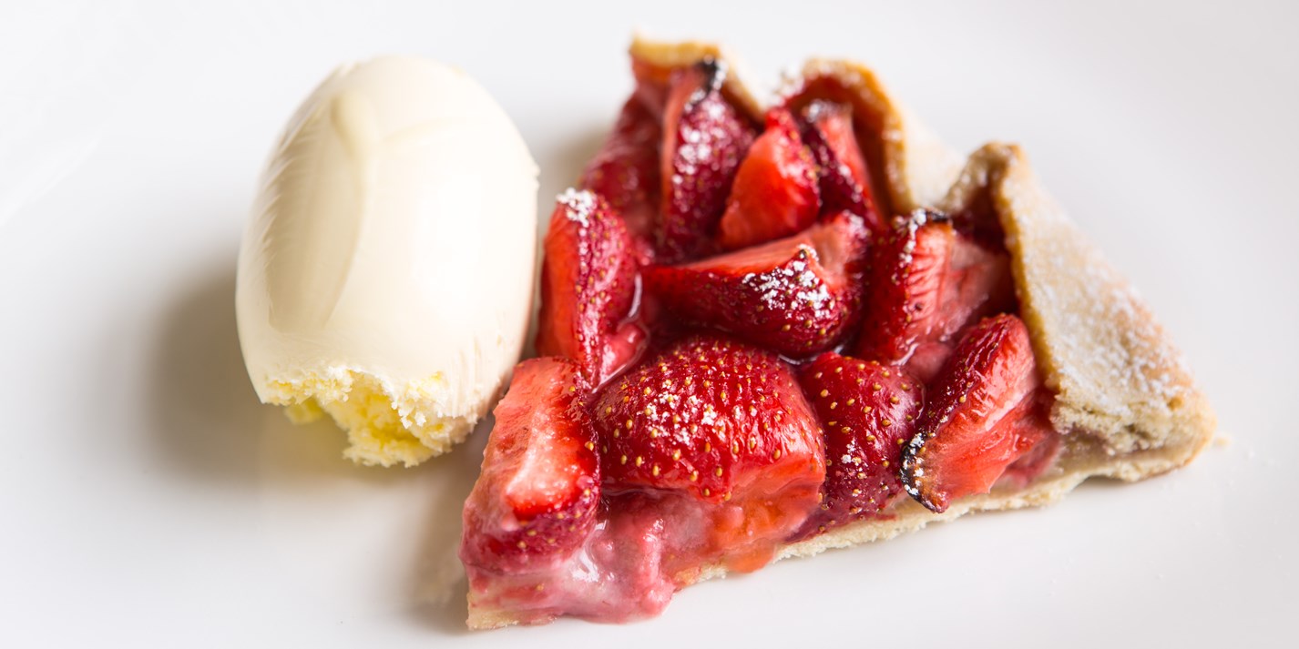 Strawberry and almond tart Russll Bateman