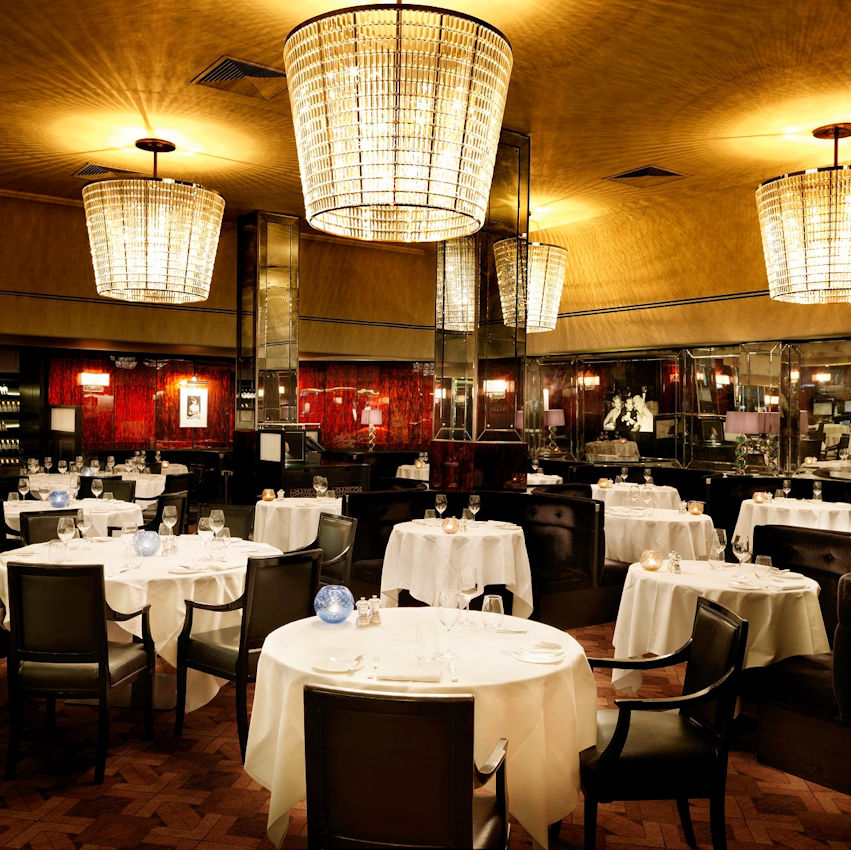Interior at The Savoy Grill