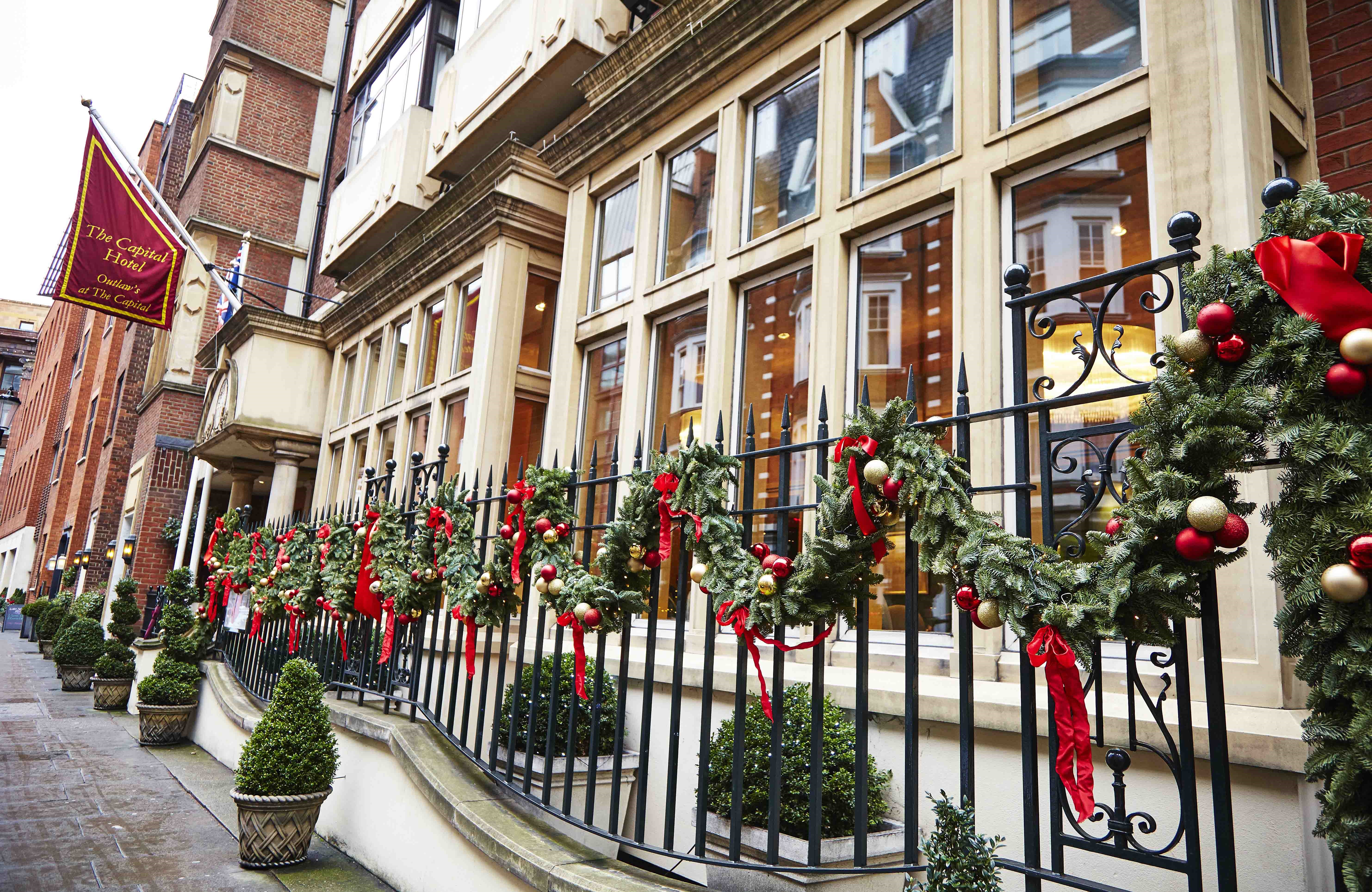 Capital Hotel Christmas exterior