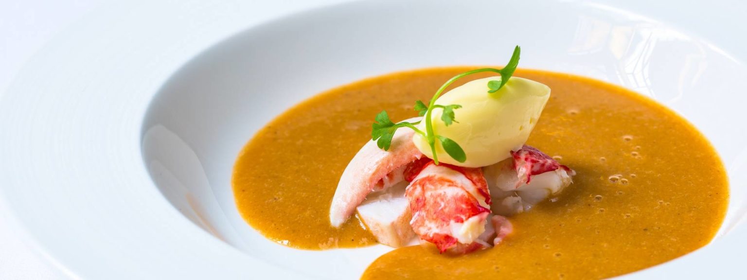 Lobster and Cornish Crab Bisque by Gordon Ramsay Luxury Restaurant Guide