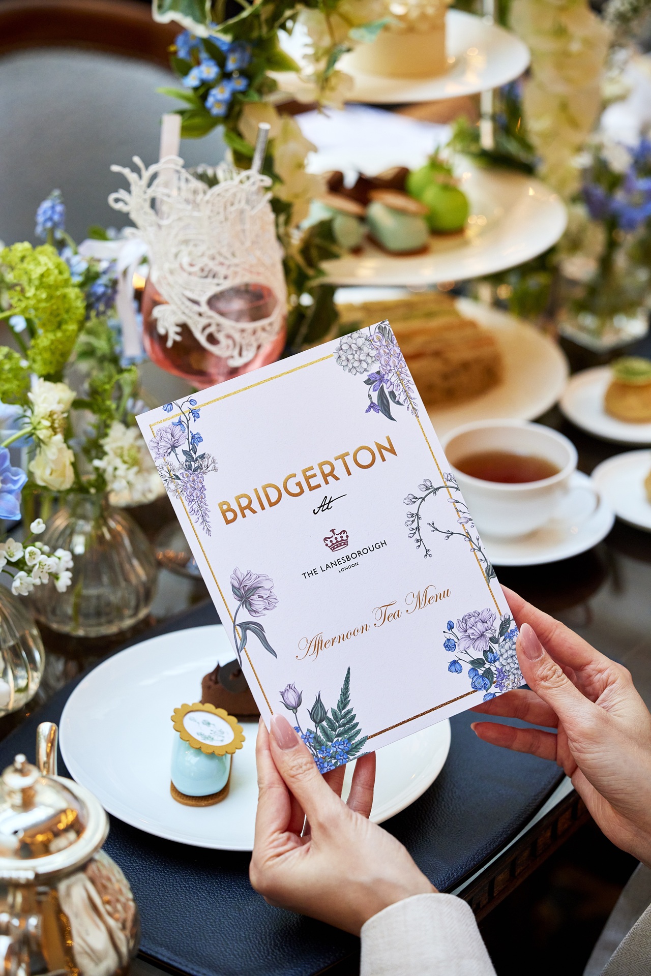 Bridgerton Afternoon Tea menu in The Lanesborough Grill